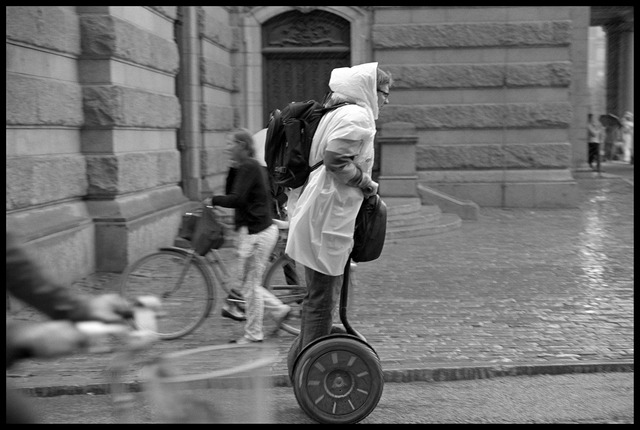 Segway in rain